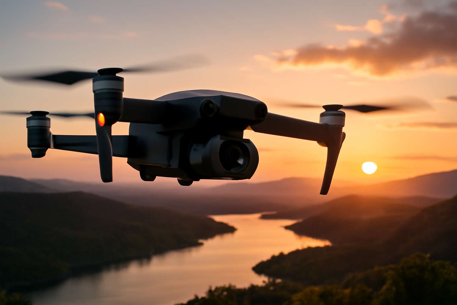 camera drones nearby