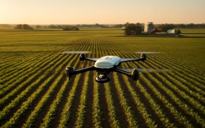 Revolutionizing crop care with drones on farms delivering real-time field insights