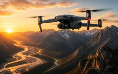 Camera equipped drones capture stunning aerial views for any project.